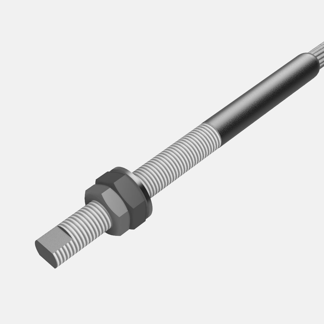 Embout simple fileté ralingue specicables