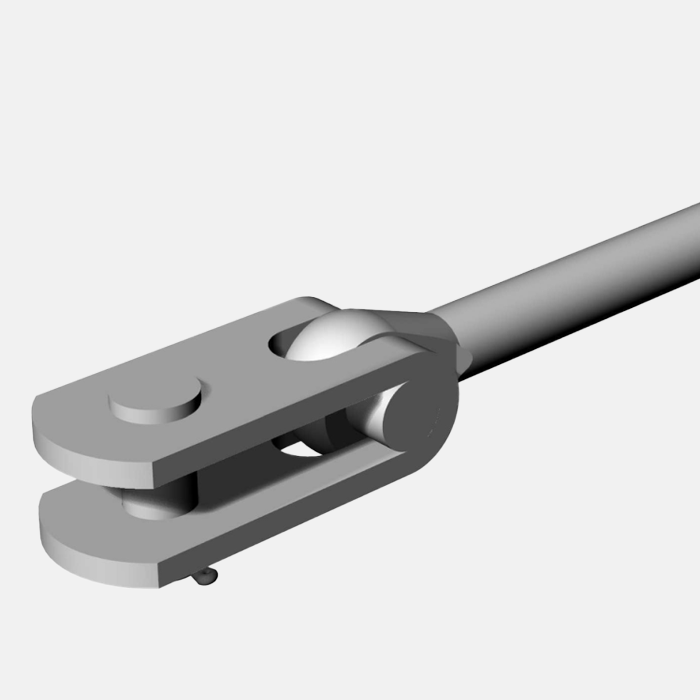 Bureau étude Specicables cable embout serti chape articulée